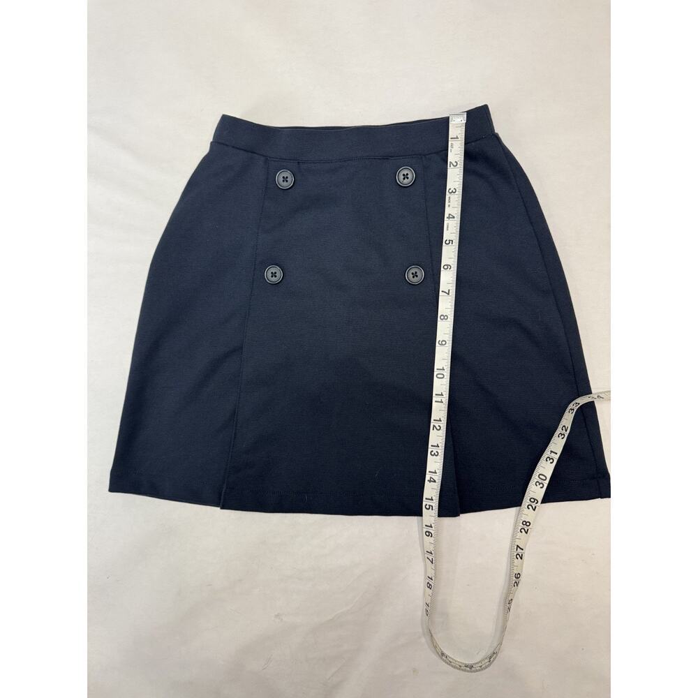 Land's End School Uniform Skirt Skort Pleated Preppy Navy Blue Girls Size 12 - Picture 3 of 8